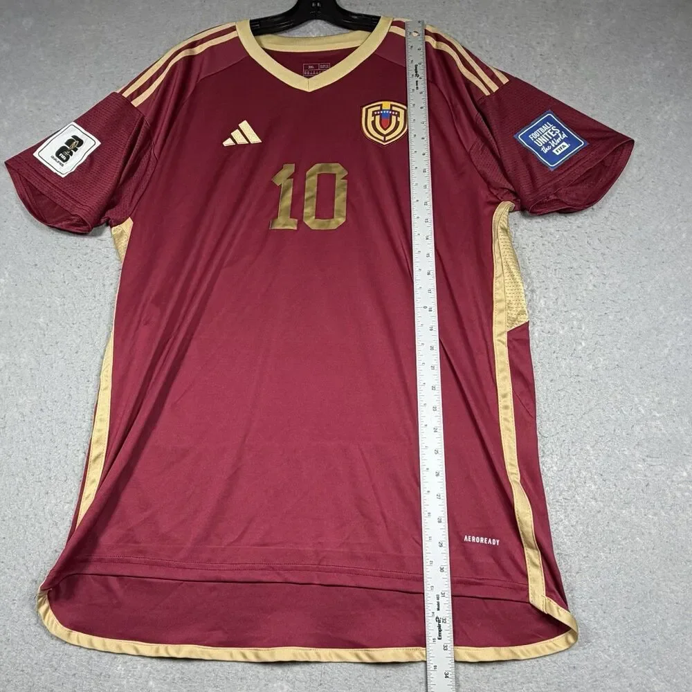 Adidas Venezuela Soteldo #10 Soccer Jersey Red Men’s Size XXXL 3XL